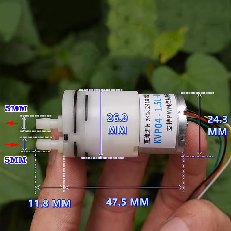 Mini Peristaltic Pump 12V - Bomba de agua sin escobillas mini