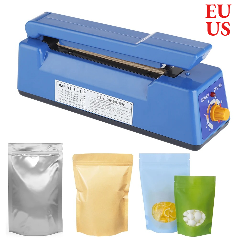 Plastic Bag Impulse Heat Sealer - Máquina Selladora Eléctrica de Calor, Selladora
