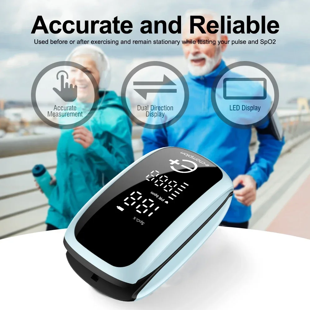 Monitor de saturación de oxíge - Pulse Oximeter Fingertip Rechargeable reseña y precio