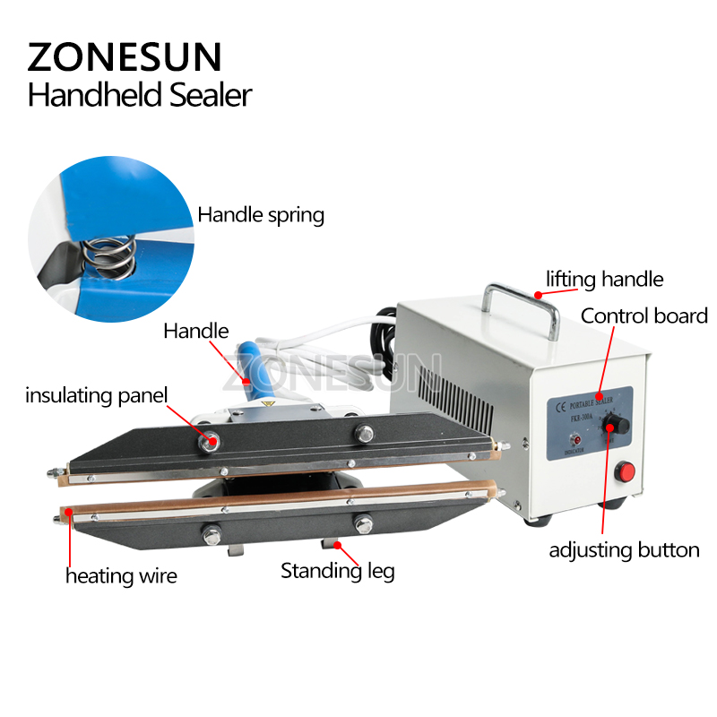 ZONESUN Selladora de bolsas de - Plastic Bag Impulse Heat Sealer reseña y precio