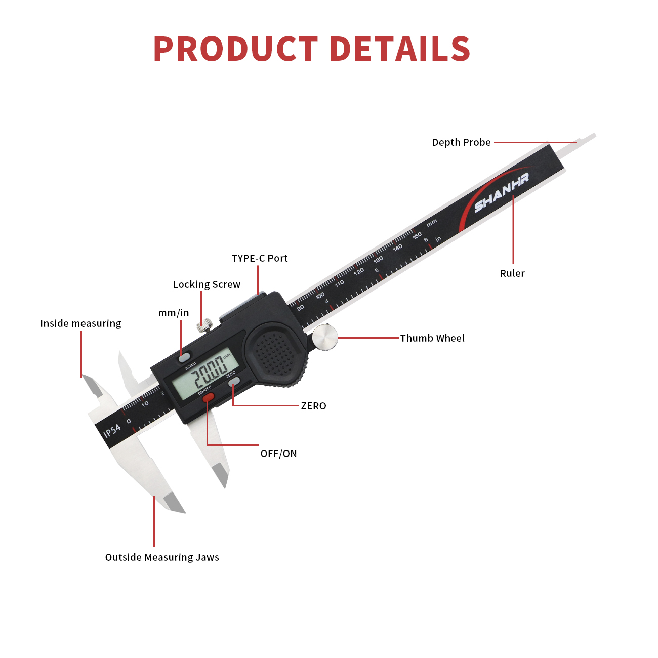 Calibrador Vernier Electrónico - Digital Caliper 150Mm Stainless Steel reseña y precio